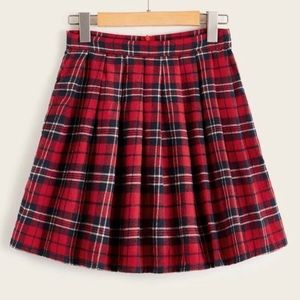 Plus Tartan A-line Plaid Schoolgirl Skirt NWT
